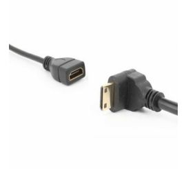 Down Angle Mini HDMI hane till HDMI honkabel, 17 cm