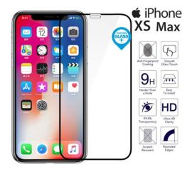 iPhone XS Max 9h 3D skärmskydd i härdat glas-svart