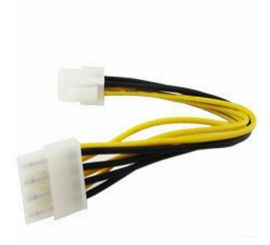 4-stift hona till 8-stift hane CPU PSU-kabel, 15 cm