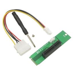 NGFF (M-Key) till PCI-E 4X-förlängningskort med strömkabel (LM-141X-V1.0)