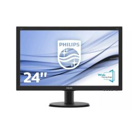Philips 240V5QDSB - 24 tum - 1920x1080 - DVI - HDMI - VGA - Svart