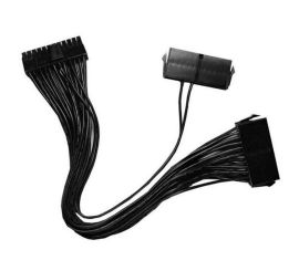 Dubbel PSU-nätadapterkabel, 18AWG, 30CM