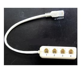 Nätverksadapter för RJ45 till RJ11(1 TILL 4).