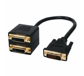 DVI-D hane 2x DVI-D hona kabel