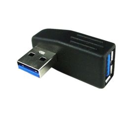 USB 3.0 A hane till hona-adapter, vänstervinklad