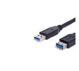 USB 3.0 A hane till en hona, svart, 1M, CU0041