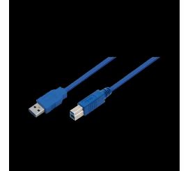 USB 3.0 A hane till B hane, blå, 1M, CU0044