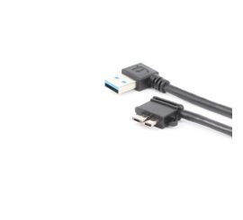 Right Angle USB 3.0 till Right Angle Micro USB B 3.0 Converter Kabel, 27CM