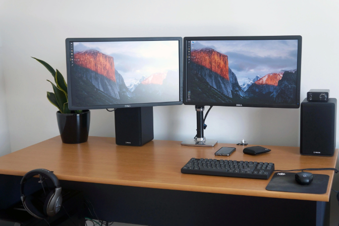monitor arm för 2 skärmar
