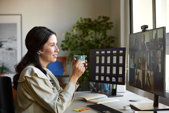 monitor för distansarbete